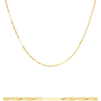 Hodinky Řetěz Bonore Délka 50 cm- Šířka 1 mm - Zlato 585- Typ Singapur 146887