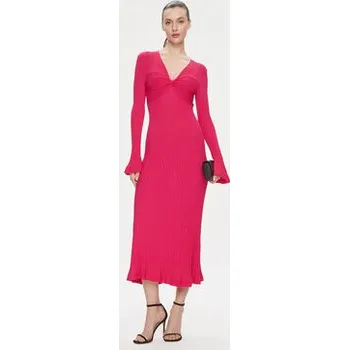 Dámské šaty TWINSET Úpletové šaty 241TP3050 Růžová Regular Fit XS