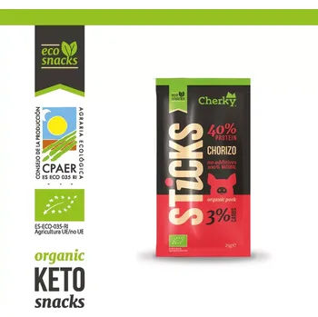 Sušené maso Cherky bio vepřová tyčinka Chorizo 25 g