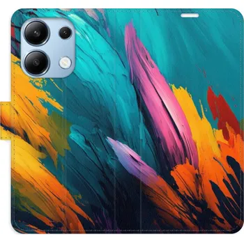 Pouzdro na mobilní telefon Flipové pouzdro iSaprio - Orange Paint 02 - Xiaomi Redmi Note 13