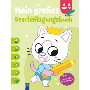 První čtění Mein großes Beschäftigungsbuch 4-6 Jahre (Cover Katze)