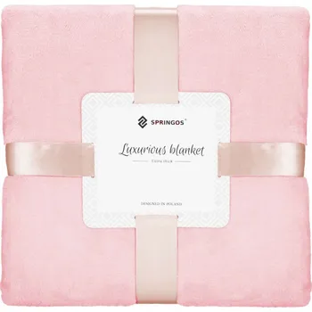 přikrývka Deka 200x220 cm Springos Grande růžová