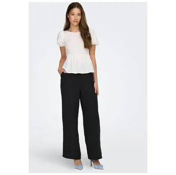 Dámské kalhoty ONLY Kalhoty z materiálu Thyra 15296375 Černá Comfort Fit XS_32