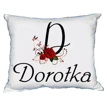 Dekorativní polštářek Polštář s dámským jménem DOROTKA Vínový (polštářek dámské jméno )
