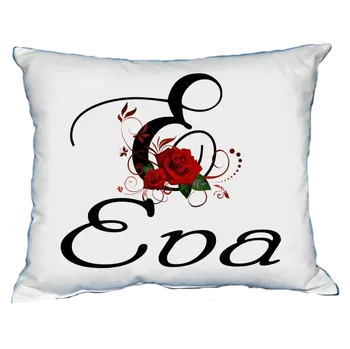 Dekorativní polštářek Polštář s dámským jménem EVA (polštářek dámské jméno )
