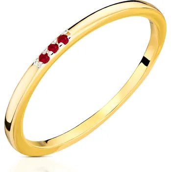 Hodinky Prsten Bonore - Zlato 585 - Rubín Syntetyczny 145412