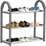 Botník 3 police SPRINGOS HA2011 šedý