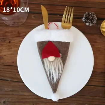 Vánoční dekorace Obal na příbor | vánoční dekorace na stůl - 26