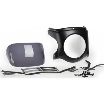 Puig Plexi štít PUIG SEMI-FAIRING 9554F matná černá tmavá kouřová