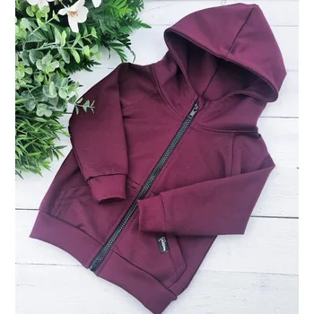 Dívčí mikina Kulišárny Mikina zipper BORDO VELIKOST: 128