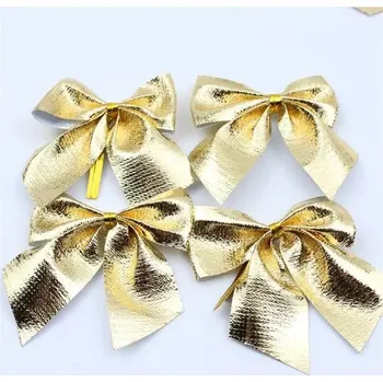 Vánoční dekorace Vánoční dekorace | vánoční mašle, 12 ks - Zlato