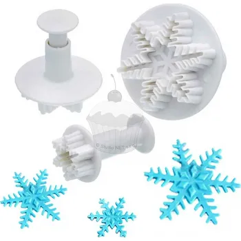 Forma na pečení Caketools Vypichovače vločky - 3ks