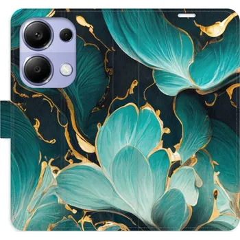 Pouzdro na mobilní telefon Flipové pouzdro iSaprio - Blue Flowers 02 - Xiaomi Redmi Note 13 Pro