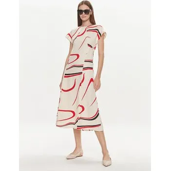 Oblečení a móda Tommy Hilfiger Každodenní šaty WW0WW42031 Béžová Relaxed Fit 34