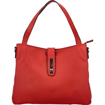 Dámská kožená kabelka červená - Katana Deborah červená