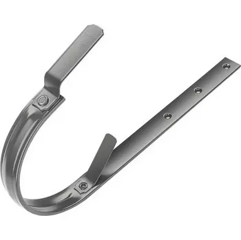 okap Žlabový hák 330 mm o délce 550 mm, pozink RAL 7016 antracit KJG