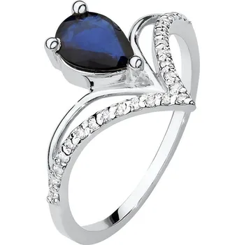 Hodinky Prsten Bonore - Bílé Zlato 585 - Safír 0-6 ct 124426