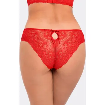 Kalhotky Červené krajkové dámské kalhotky Luxoria, Červená XL i170_196 CZERWONY XL