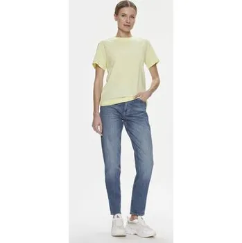 Pánské tričko Calvin Klein T-Shirt Hero Logo K20K205448 Žlutá Regular Fit XXS