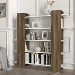 Regál KARAKAS, bílá/vlašský ořech + vyzvednutí ZDARMA