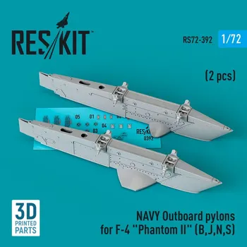 Plastikový model 1/72 NAVY Outboard pylons F-4 'Phantom II' B,J,N,S