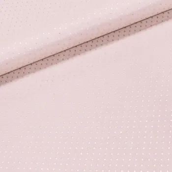 Dekorační látka / ubrusovina 6316/53, béžová, lesklý puntík, šířka 140cm (látka v metráži)