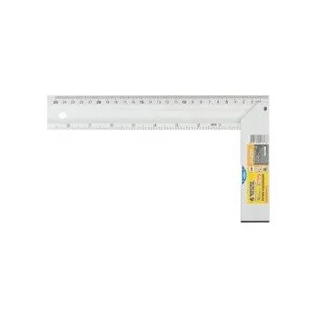 Úhloměr Úhelník truhlářský hliníkový MASTERTOOL 250 mm, libely 0,5 mm/m 0,03° 30-4250