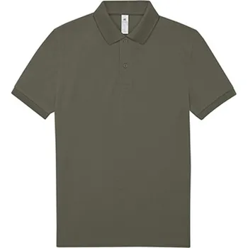 Pánské tričko B&amp;C Unisex polo triko PU424 Camo Green XXL