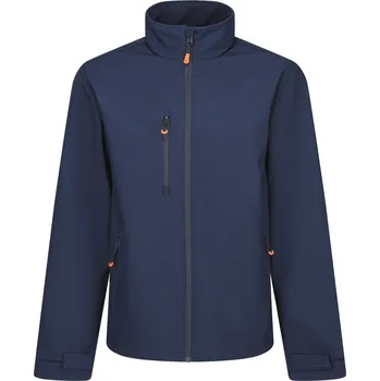 Pánská softshellová bunda Regatta Vyhřívaná softshellová bunda TRA739 Navy-Magma Orange S