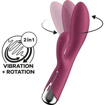Vibrátor Vibrátor Satisfyer Spinning Rabbit 1 Rotating Shaft červený - s kupónem KUP15 cena 1062 Kč + extra diskrétní expedice