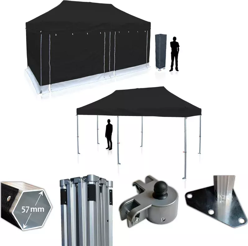 Nůžkový párty stan RedX® PROFI EXTREME 4x8 m (Nejbytelnější nůžkový párty stan 4x8 m na trhu - dostupný v 8 barvách a možností vlastního potisku)