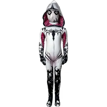 Karnevalový kostým Marvel a DC Dětský / Dospělý kostým - Spider-woman "Gwen" - Marvel Barva: Bílá, Velikost: 120