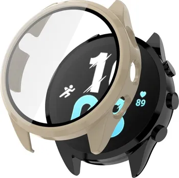 VSECHNONAMOBIL 72630 PC FULL COVER Plastový kryt se sklem pro Garmin Forerunner 165 béžový