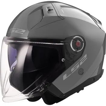 Helma na motorku LS2 LS2 OF603 INFINITY II-06 HPFC skútr jet helma nardo-šedá vel.XXL XXL