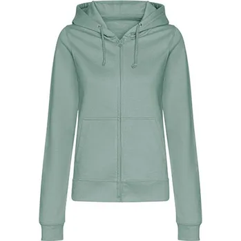 Dámská mikina Just Hoods Dámská mikina na zip JH050F Dusty Green L