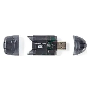 Čtečka paměťových karet NEDIS čtečka paměťových karet/ MMC / SD / SDHC / USB 2.0/ černá
