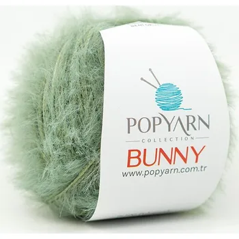 Příze POPYARN Příze Bunny B11 - zelená, 100g 170m