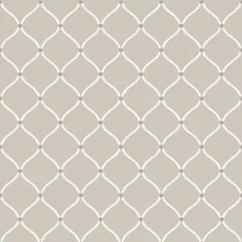 Tapeta Parato Šedá vliesová tapeta na zeď s bílými ornamenty, 12359, Fiori Country, Parato, velikost 10,05 x 0,53 m