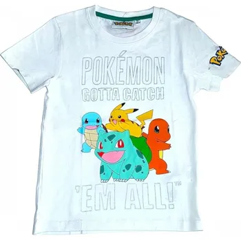 Dětské tričko Pokémon Gotta Catch bílé 152