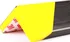 Stavební profil SignUs L ochranný profil na rohy pěnový samolepicí 18108 100 x 4,5 x 1 cm černý/žlutý