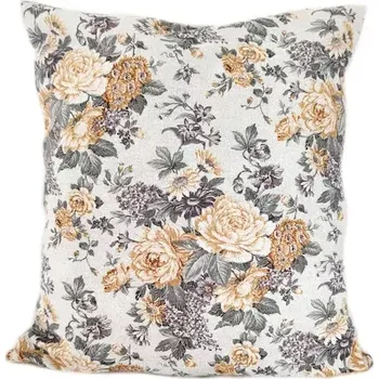 Dekorativní polštářek Dekorační polštář růže okrové 45 x 45 cm | RTex