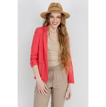 Dámské sako Vero Moda dámské lněné sako Jesmilo korálové Velikost: S