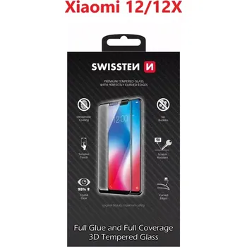 sklo swissten ultra durable 3d full glue glass xiaomi 12/12x černé