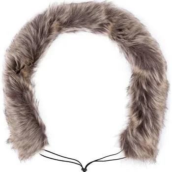 HappyBee Kožešinový límec na kočárek, Latte