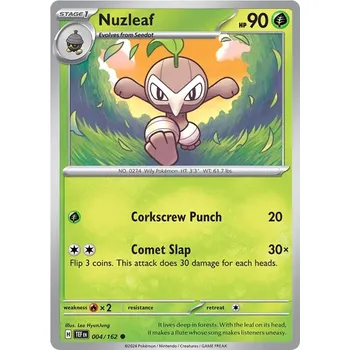 Karetní hra Nuzleaf 004/162 - Temporal Forces Typ karty: Non-Holo