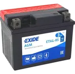 Baterie motocyklová 12V/3Ah EXIDE ETX4L-BS