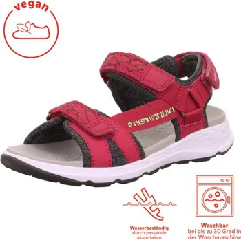 Chlapecké sandály Letní sandálky Superfit Criss cross 1-000580-5010 Rot/Grun 30