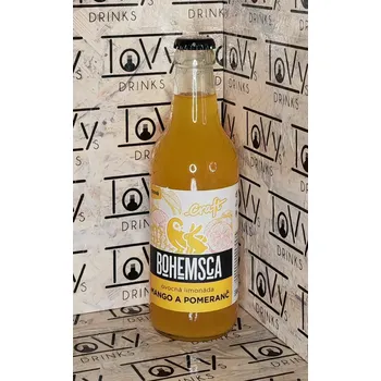 Limonáda Bohemsca Craft limonáda mango a pomeranč 330ml sklo