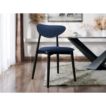 Nábytek Čalouněná jídelní židle KT65/C, Potah: Magic Velvet 2216, Barva dřeva: czarny MIRJAN 5903211313578