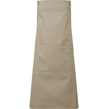 Premier Workwear Gastro zástěra - tělo PR190 Khaki (ca. Pantone 7536C) 70 x 86 cm